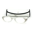 thumbnail image 1 of Lunettes de Lecture pour Femmes à Oeil de Chat Ovales Cloutées de Strass avec Étui Rigide Transparent +1,25, 1 of 4