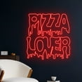 thumbnail image 2 of Handmadetneonsign Dripping Pizza Lover Neon Sign, Melting Pizza Neon Light, Pizza Slice Led Light, 2 of 5