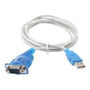 Angle View: Sabrent Serial 6 ft Cable USB to Serial (9 Pin) DB-9 RS-232 Adaper