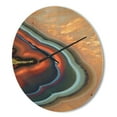 thumbnail image 3 of Designart 'Fractal Mineral Texture ' Modern Wood Wall Clock, 3 of 5