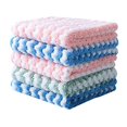 thumbnail image 4 of 20Pcs Microfibre Cleaning Rag, Super Absorbent Coral Fleece Cloth, Scouring Towel Pad, Microfibre Cleaning Cloth, 4 of 5