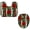 Multicolor 3, variant on PhooArto Toilet Lid Cover and U-Shaped Toilet Floor Mat Set of 2 Pieces, Red Roses Patterns Toilet Mat Set, Machine Washable Seat Covers Non-Slip Absorbent Rugs
