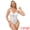 White, variant on Women's Mesh Lace Underwired Bustier Corset Bodysuit S Black