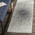 thumbnail image 3 of SAFAVIEH Evoke Vana Abstract Runner Rug, Black/Ivory, 2'2" x 13', 3 of 8