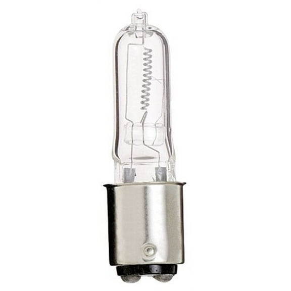 Satco S1981 - 50 watt; Halogen; T4; Clear; 2000 Average rated Hours; 750 Lumens; DC Bay base; 120 volts