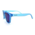 thumbnail image 5 of Polarized Mens Kush Color Mirror Pop Sport Horn Rim Sunglasses [Blue - Blue Mirror], 5 of 7