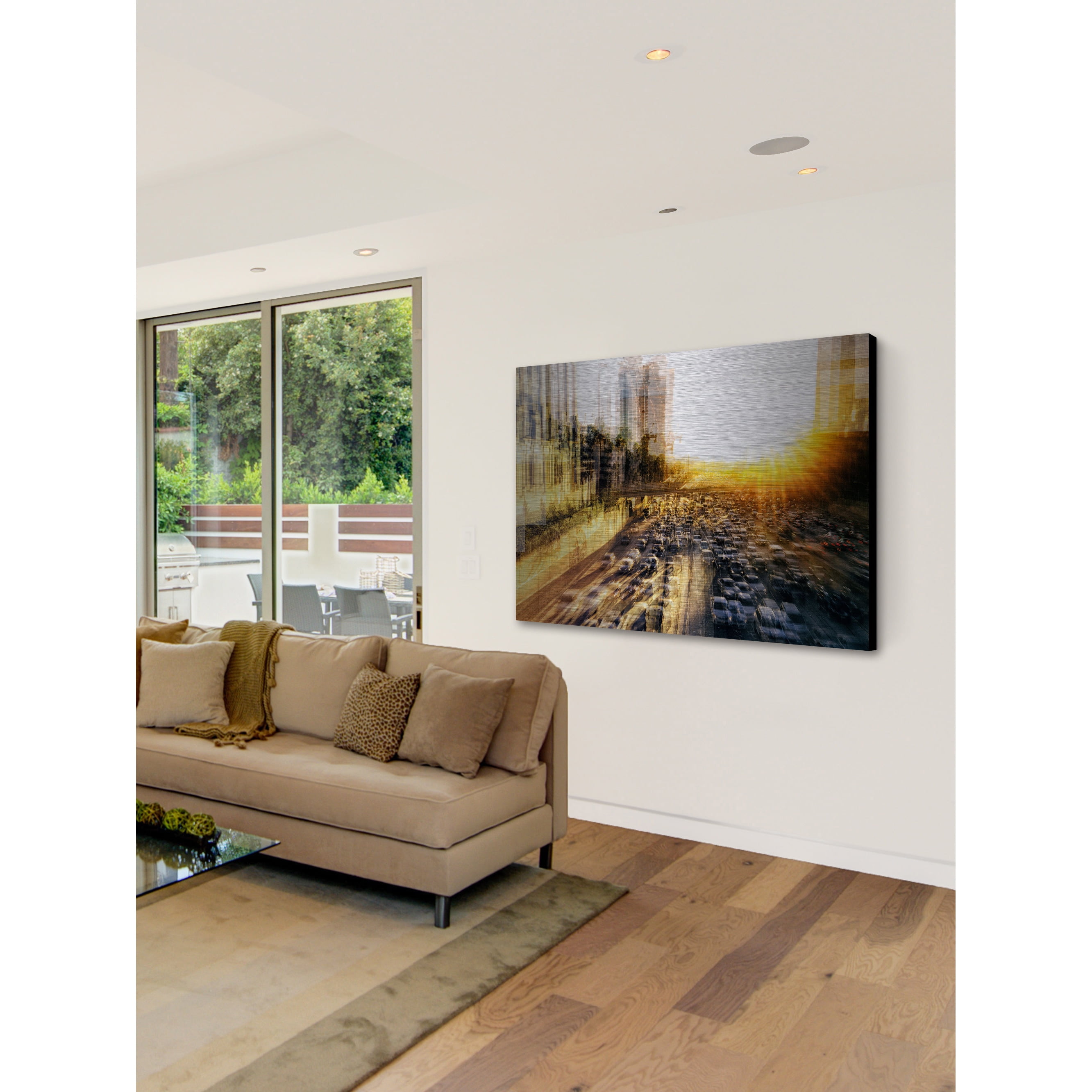 MARMONT HILL 'Adieu' Painting Print on Brushed Aluminum 24 x 16