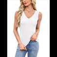 thumbnail image 3 of Camiseta Sin Mangas de Entrenamiento Informal de Verano para Mujer, con Cuello en V, Color , Talla M, 3 of 10