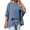 Blue gray, variant on Summer Short Sleeve Oversize Solid Color T Shirt Women Loose Tops