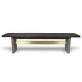 thumbnail image 2 of Modrest June - Modern Dark Grey Concrete & Walnut Dining Bench, 2 of 2