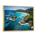 thumbnail image 2 of Designart "Finding Paradise in the Caribbean III" Landscapes Floater Framed Canvas Wall Art, 2 of 7