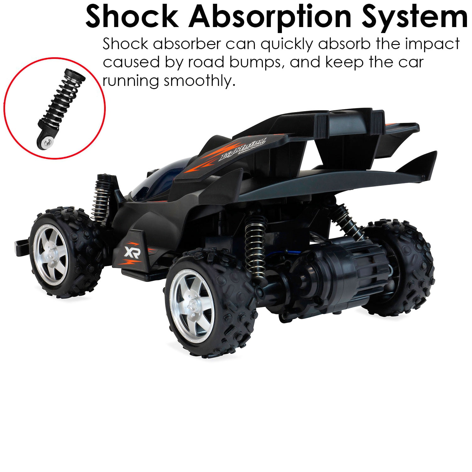 Remote Control Elite Convertible Racer with Authentic Sounds, Flashing Lights, and Functional Doors for Kids