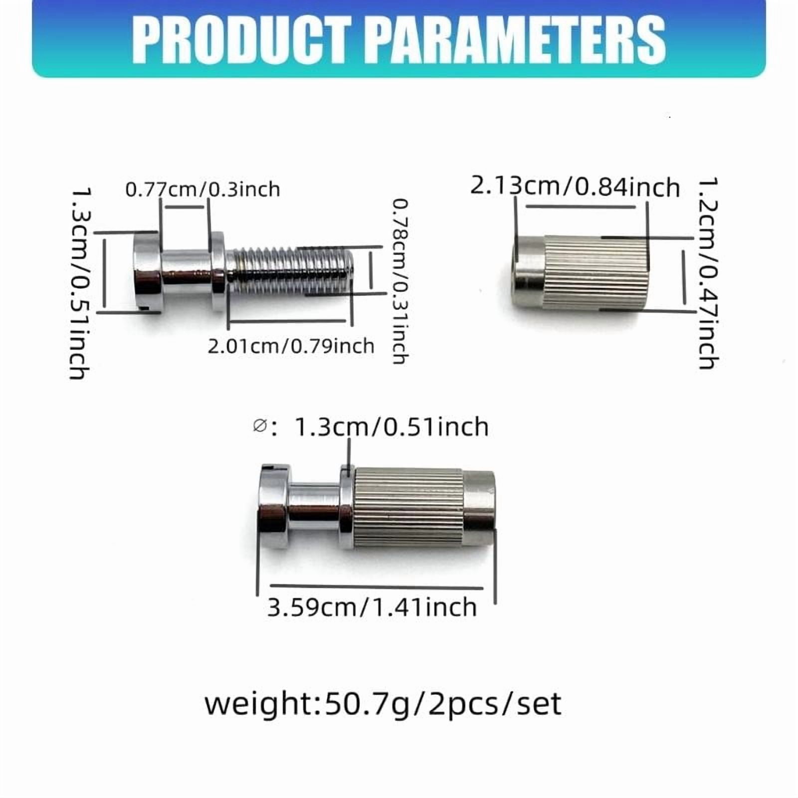 CEORPER Electric Guitar Bridge Positioning Studs Rusts Resistant Stainless Materials