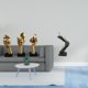 thumbnail image 2 of Estatuas de resina de pensadores, esculturas de arte abstracto, decoración de mesa, artesanía para oficina, estantería, sala de estar, escritorio. Obj, 2 of 8
