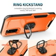 thumbnail image 7 of for Samsung Galaxy S20 Case, Rugged Shockproof Heavy Duty Soft TPU Rubber Bumper Hard PC Back Hybrid Protective Case [with Ring Stand] for Galaxy S20 (Without Screen Protector) - Orange, 7 of 7