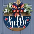 thumbnail image 4 of JHGoosa Independence Day Front Door Wooden Door Hangers Decorative Home Decor Front Door Hangers(Clearance), 4 of 6