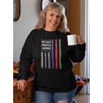thumbnail image 2 of No One Fights Alone Flag Sweatshirt Women -GoatDeals Designs, Female Large, 2 of 4