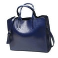 thumbnail image 1 of Sac à Main en Cuir Élégant pour Femmes avec Bandoulière Réglable Grande Capacité Bleu, 1 of 8
