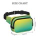 thumbnail image 4 of Easygdp Teal To Yellow Gradient Fanny Packs para Mujeres y Hombres, Bolsa de Cinturón, Bolsos de Cruz para Trabajo/Correr/Senderismo, 4 of 9