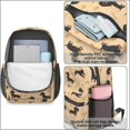 thumbnail image 4 of Dachshund and Bone Orange Pattern 17" School Backpacks for Teens,Waterproof Oxford Fabric,S-Shape Padded Straps for School,Travel,Hiking,Camping, 4 of 6