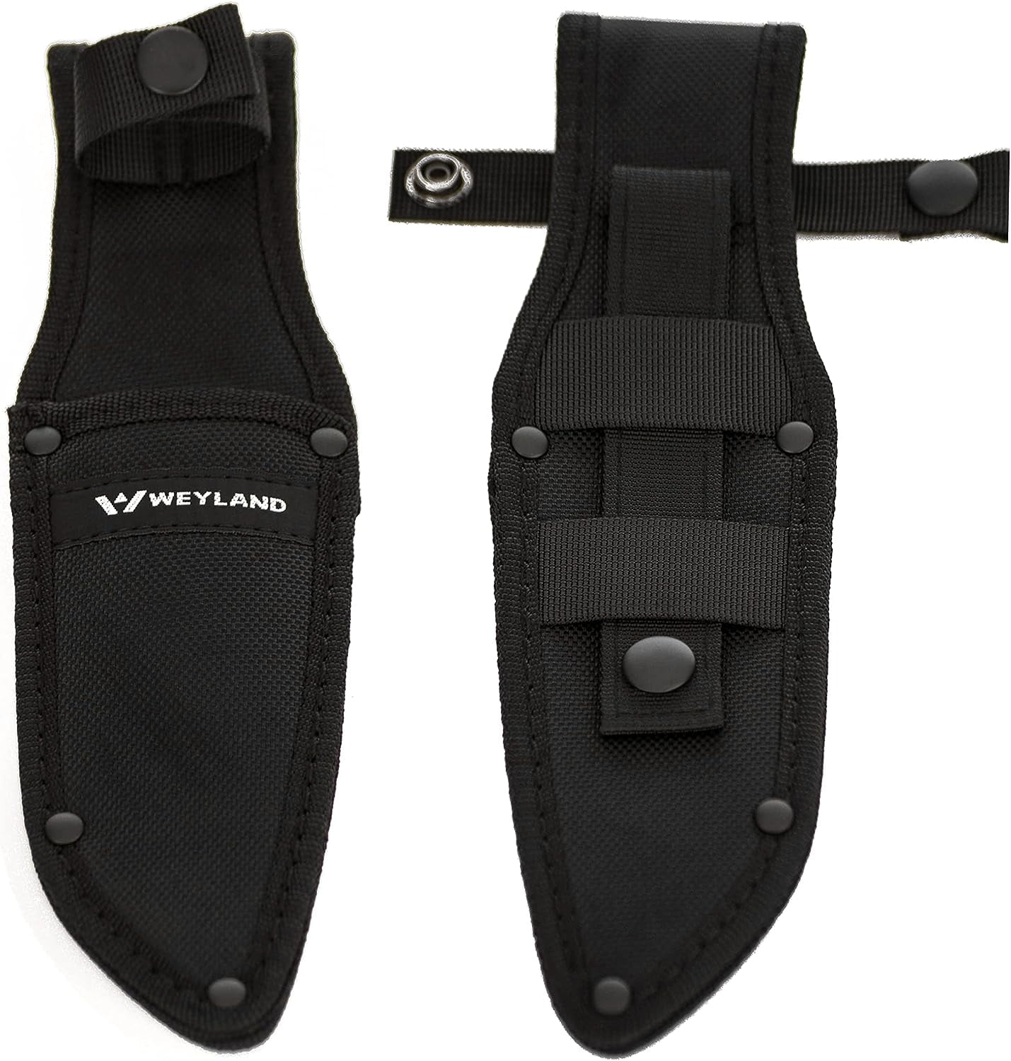 WEYLAND Outdoor Utility, Hunting, Hiking, and Camping Knife with MOLLE Sheath.