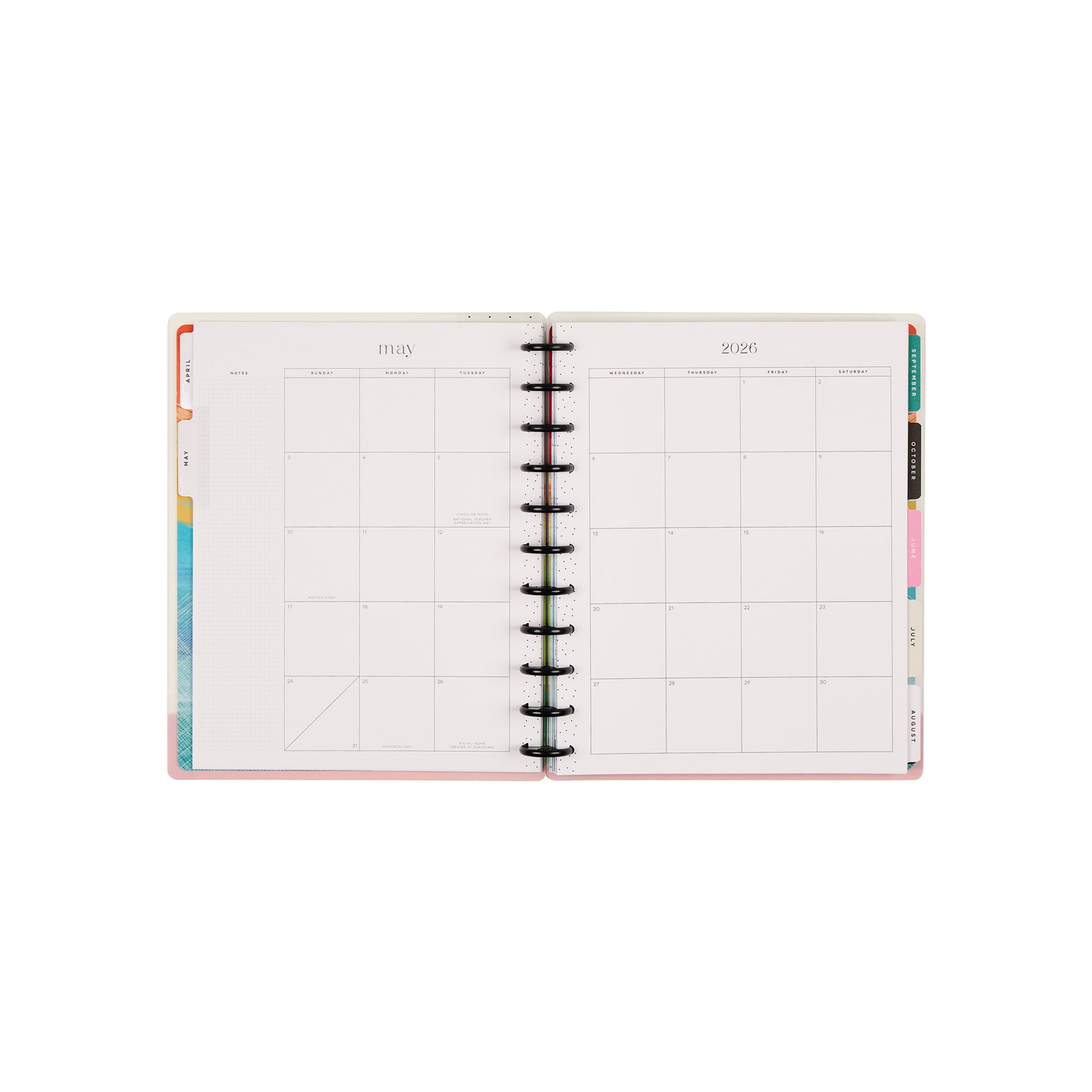 Happy Planner Monthly Weekly Big Planner (8.5” x 11”) Learn & Inspire 15-Month April 2026-June 2027, disc bound system