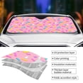 thumbnail image 4 of Kdxio Pink Donut Print Front Windshield Sun Shade,Folding Auto Sunshade for Car Truck SUV-Medium, 4 of 7