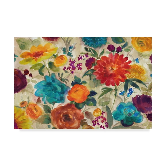 Trademark Fine Art 'Watercolor Story' Canvas Art by Marietta Cohen Art And Design