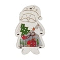 thumbnail image 1 of Fiudx Lámpara de Papá Noel de Madera, Luz Led Decorativa, Diseño Ecológico, Adorno para Árbol de Navidad, Decoración de Mesa para Fiestas, Cuerda Fácil de Transportar, Tamaño 10 X 2,5 X 16 Cm., 1 of 2