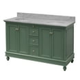 thumbnail image 2 of Bella 60" Double Bathroom Vanity with Sage Green Cabinet and Carrara Marble Top, 2 of 7