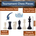 thumbnail image 4 of Set de ajedrez WE Games Tournament con tablero de vinilo enrollable, 34 piezas, 4 of 9