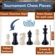 thumbnail image 4 of Set de ajedrez WE Games Tournament con tablero de vinilo enrollable, 34 piezas, 4 of 9