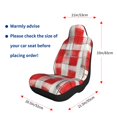 thumbnail image 2 of Car Seat Covers Are Protected From Dust And Spillage And Elastic Straps Are Easy To Install For Easy Car Suv Truck Delivery Indianred Checked Hand-Drawn Sketch_3 1, 2 of 8