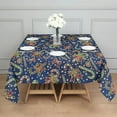 thumbnail image 3 of Blue Christmas Candy Cane Pattern Square Tablecloth,Waterproof Square Table Cover,Wipeable Spillproof Washable Table Cover for Home Kitchen Party Decor 52"x52"(132x132cm), 3 of 6