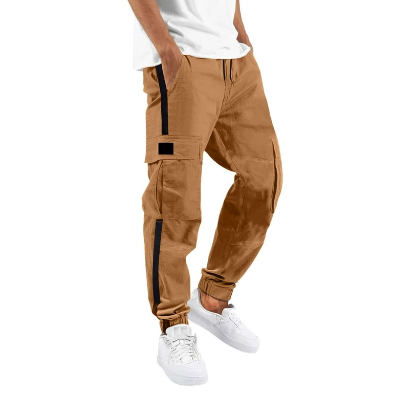 fvwitlyh Mens Dress Pants Men's Big-Tall No Iron Khaki Classic-Fit  Expandable-Waist Plain-Front Pant