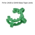 thumbnail image 2 of Unique Bargains Lab Joint Clip, Plastic Clamp Mounting Clips for 24/25 or 24/40 Glass Taper Joints Laboratory Connector Green 10Pcs, 2 of 4