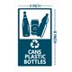 thumbnail image 2 of Calcomanías autoadhesivas para letreros de reciclaje para basura, latas de 8x4 pulgadas y pegatinas solo para botellas, 6 unidades por paquete., 2 of 5