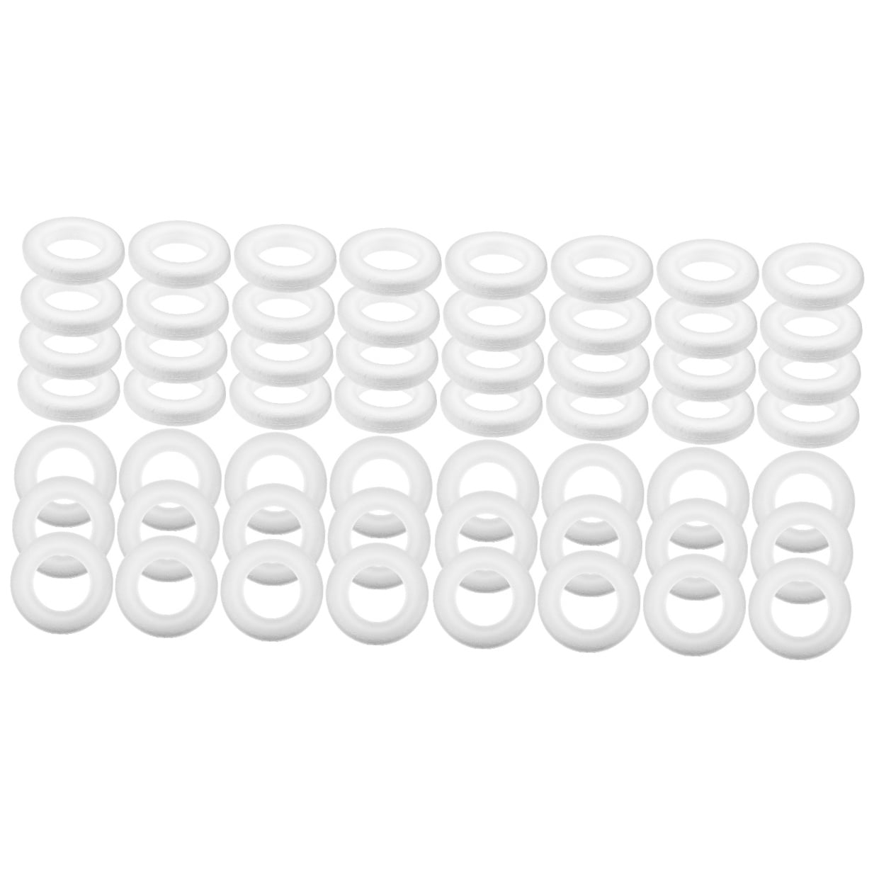 ROMANSENTIAL Foam Circles for Crafts Christmas Decoration Easy to Decorate 60Pcs