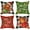 Pain d'Épices Homme, variante sur Housses de Coussin d'Automne 16x16 Ensemble de 4 Housses de Coussin Citrouille de l'Action de Grâce Orange Noir Housse de Coussin d'Automne Tournesol Housses de Coussin Extérieur Canapé Décorations Maison 16 Pouces