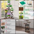 thumbnail image 3 of Nalone 5 Tier Vertical Plant Shelf, Space Saving Corner Stand Creates an Indoor Garden, Ideal for Displaying Plants in Living Room Bedroom or Balcony, 3 of 7