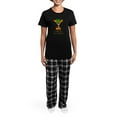 thumbnail image 4 of CafePress - Irish Chihuahua Women's Dark Pajamas - Women's Short Sleeve Print T-Shirt and Pants Dark Cotton Pajama Set, 4 of 7