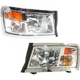 thumbnail image 2 of Garage-Pro Headlight Compatible with 2008-2010 Dodge Dakota, 2011 Ram Dakota Assembly Chrome Interior Set Driver and Passenger, 2 of 4