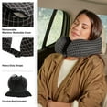 thumbnail image 3 of Home-Complete 1-lb 11-inch Memory Foam Travel Pillow with Washable Cover (Black), 3 of 9