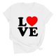 thumbnail image 5 of RKSTN Valentine Gifts Women's Valentine's Day T Shirts Oversized Crewneck Valentines Graphic Print Short Sleeve Shirt Womens Casual Solid Round Neck Plus Size Loose Fits Tee Top Summer Clothes, 5 of 7