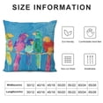 thumbnail image 5 of Orinice Birds Branch Blue Background Graphic Decorative Cushion Throw Pillow Cover 12x12in, 5 of 5
