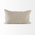 thumbnail image 4 of Mercana Raquel 13L X 21W Beige And Black Fabric Plaid Decorative Pillow Cover, 4 of 7