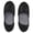 Black, variant on Women's 24.5cm Portable Folding Travel Slippers, Indoor Silent Sole Cotton Loafers, One Size Fits All, Black