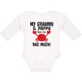 thumbnail image 3 of Inktastic Grammy and Pappy Love Me Boys or Girls Long Sleeve Baby Bodysuit, 3 of 5