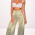thumbnail image 1 of Pantalones deportivos de cintura alta y rectos para mujer, de pierna ancha, estilo europeo y americano, holgados y con drapeado para primavera, 1 of 6
