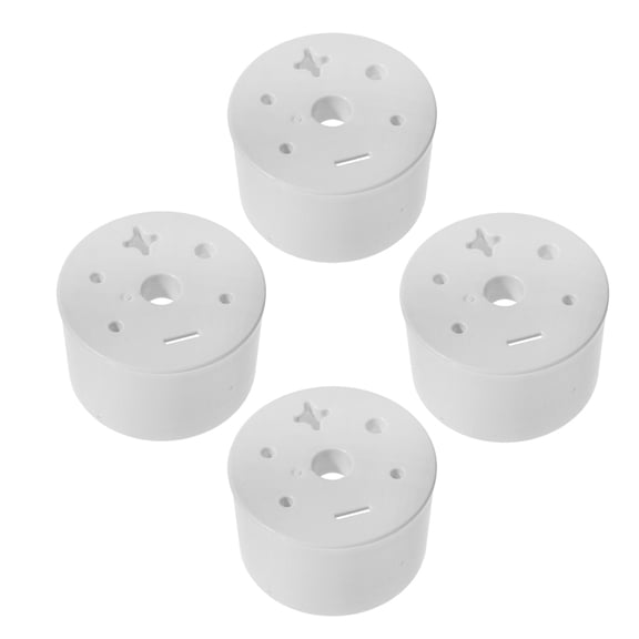 TEHAUX 4-Pack Beige Cemetery Vase Holders for Grave Flowers, Flower Holders for Graveyard Decoration